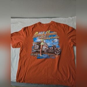 Vintage Harley Davidson Beach House T-shirt Sz XL